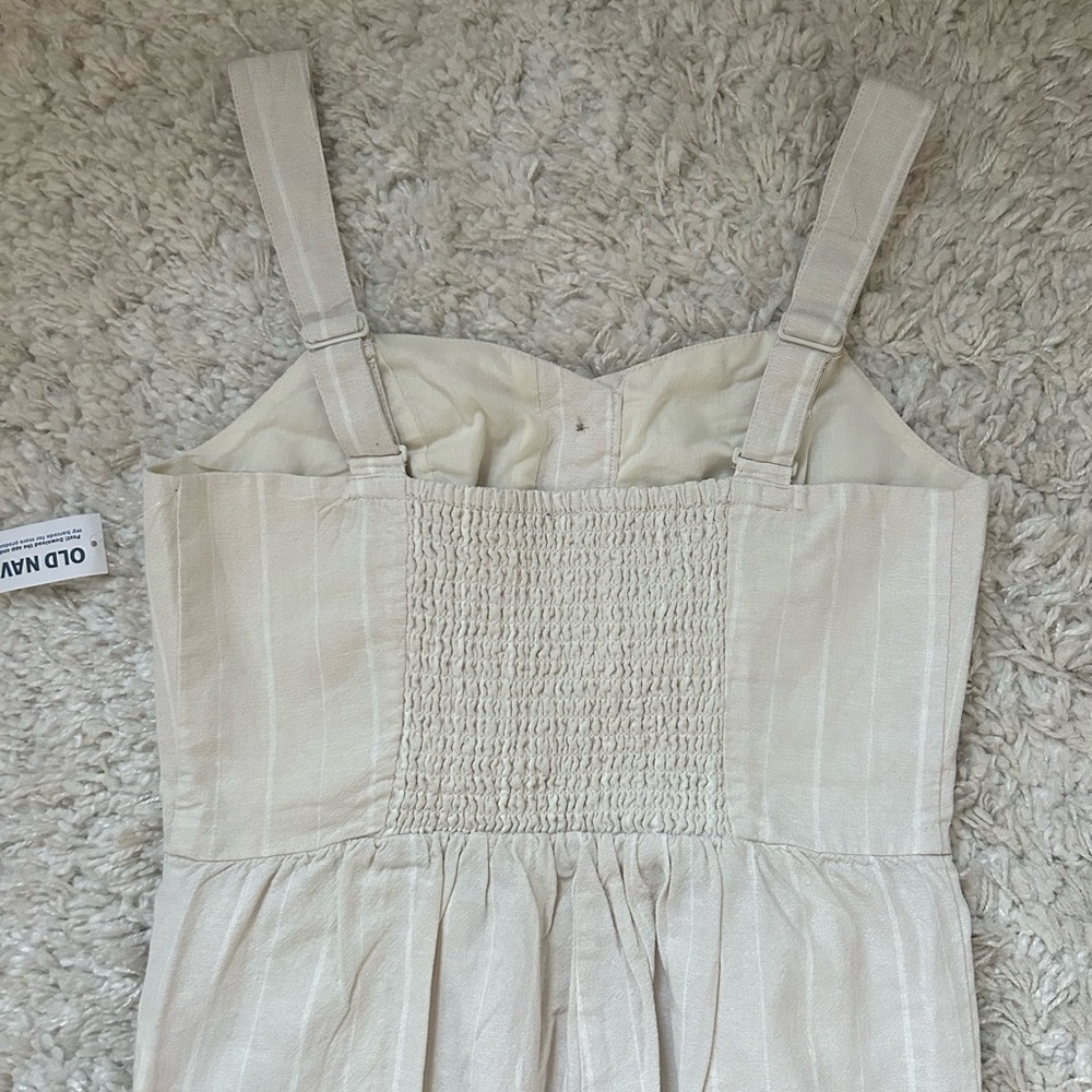 Old Navy Button-Front Linen-Blend Cami Jumpsuit (NWT) - Picture 9 of 11